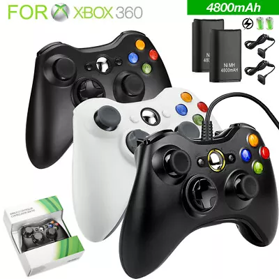 Wired / Wireless Controller For XBOX 360 PC And WINDOWS 7 8 10 11 Gamepad • $12.89