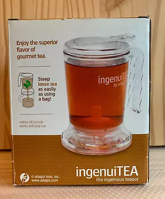 Adagio Teas IngenuiTEA Loose Leaf Tea Infuser Teapot 16 Oz BPA-Free • $17.99