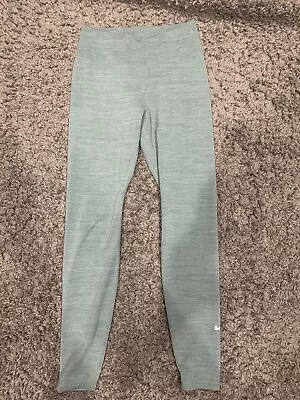 Nike Dri-Fit Check Logo Icon Mint Sage Green Pull-On Athletic Leggings Size S • $15