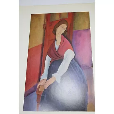 Modigliani Print Jeanne Heburtne Vintage 88893 • $15