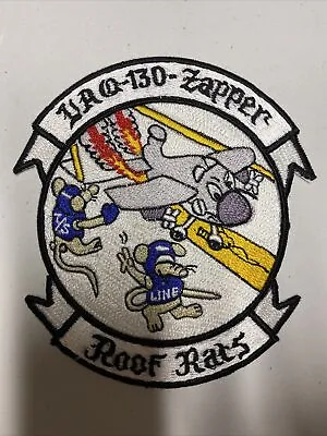 H1218 Original US Navy VAQ 130 Zappers Roof Rats Unit Patch IR45B • $80