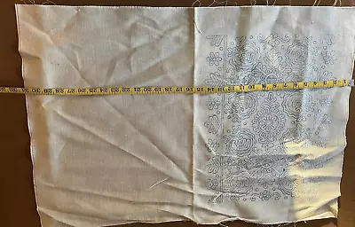 Vtg 1960 Stamped Stenciled Quality Linen For Needlework 22  X 31  Folkloric • $21.99