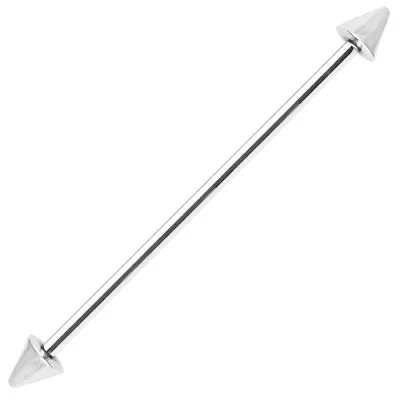 (2 Pieces) SPIKE Ends Industrial Barbell (316L) Surgical Steel Nickle Free 14g • $4.99