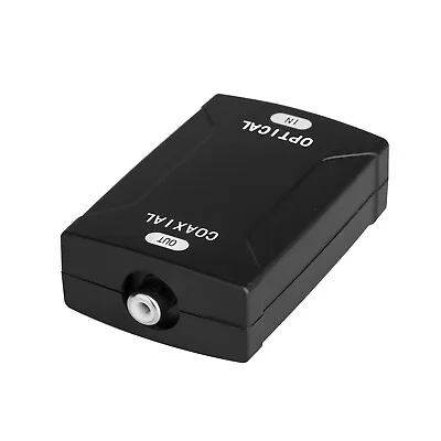 SPDIF Optical To Coaxial Converter Digital Audio Port Adapter Connector 5V DC • $13.33