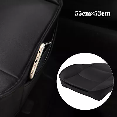 PU Leather Seat Cover Breathable Pad Mat For Car Chair Cushion Black Accessories • $18.04