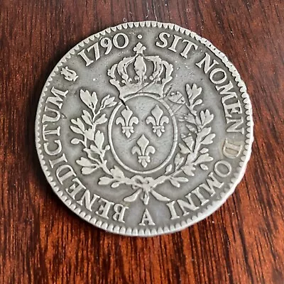 Louis XVI - 1790 Silver Ecu - Paris (A) Mint • £170