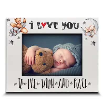 Baby I Love You To The Moon And Back-UV Print  Picture Frame Valentines Day Gift • $29.95