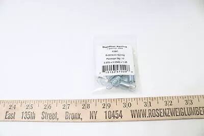 (12-Pk) Gardner Extension Spring Wire Dia Spring 0.0348  3/8  3.79Lb 2.07  E28C  • $8.47