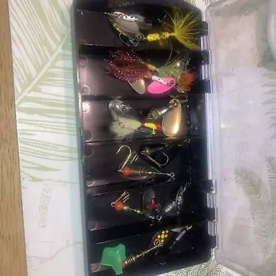 Mepps Case And Spinner Bait Lot Rooster Tail Blue Fox • $0.99