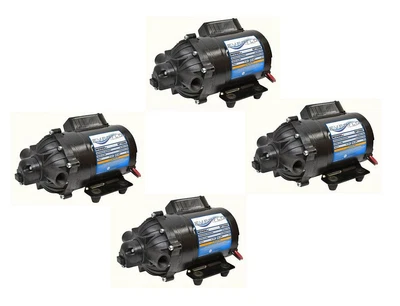 £731.28 • Buy (4) EVERFLO EF7000 12 Volt 7.0 GPM Diaphragm Water Pump 60psi Sprayer, Boat, RV