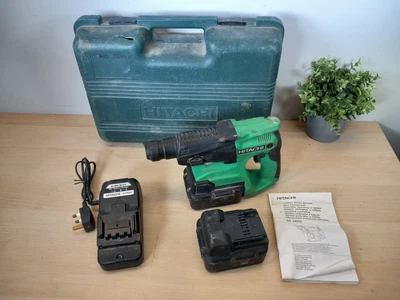 £75 • Buy Hitachi DH24DVC Cordless 24v SDS Hammer Drill Set With 2x Batteries & Charger
