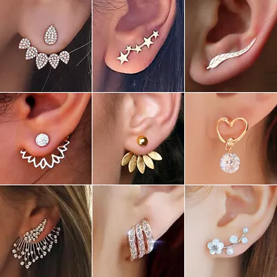 $0.74 • Buy Women Crystal Rhinestone Boho Dangle Drop Ear Stud Fashion Earrings Jewelry Gift