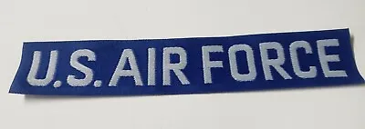 USAF U.S. Air Force Name Tape Patch Blue White Airman Veteran Korea Vietnam Vtg • $5.87