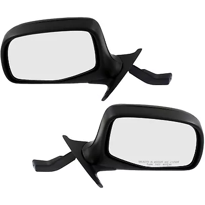 Manual Mirror Set Of 2 For 1992-1996 Ford F-150 Bronco Chrome Manual Folding • $72.41