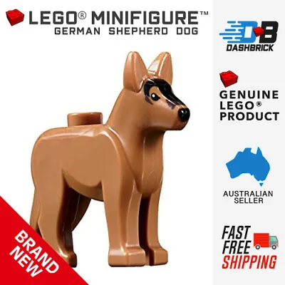 Genuine LEGO® Minifigure - Dog - German Shepard - Brown Black Print - FREE POST • $5.90