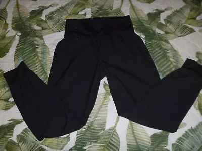 Womens Adidas Pants Fitness Workout Black Parley Ocean Plastic Recycled • $6.99