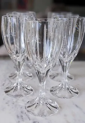 Vintage Set 6 Berkeley Mikasa Heavy Crystal Wine Glass Goblet W. Germany • $100