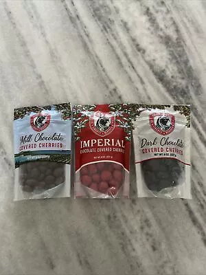 Cherry Republic Chocolate Covered Cherries Set - Milk Dark And Imperial • $19.99