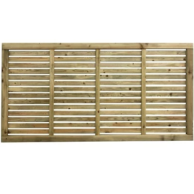 Contemporary Slatted Fence Panel 1800x1800mm - Various Sizes  • £386.86