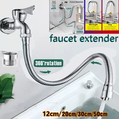 360° Faucet Extender Free Bending Kitchen Sink Flexible Tap Extension Attachment • £5.99