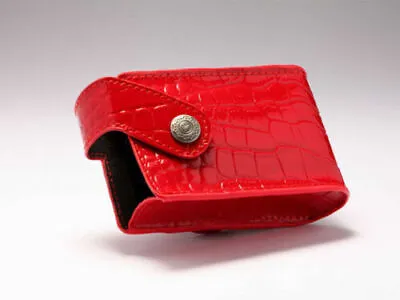 Medtronic Genuine MiniMed Leather Pump Case Holster Red Crocodile Pattern • $27.95