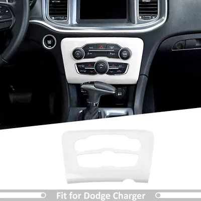 White Radio Air Con Controls Panel Cover Trim For Dodge Charger 15+ Accessories • $23.99