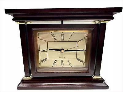 Bombay Wooden Desk Mantel Shelf  Quartz Clock Picture Swivel Frame • $15.99