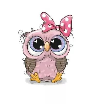 $5.69 • Buy Baby Owl Patch Heat Transfer Iron On Graphic 2.17  X 2.87  Baby Girl Shower