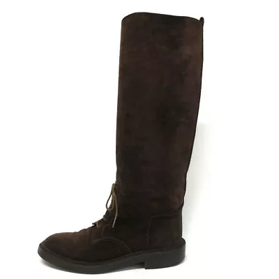 Auth CHANEL - Dark Brown Suede Women's Boots • £145.47