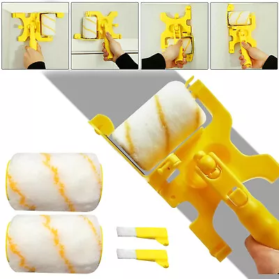 Multifunctional Clean-Cut Paint Edger Roller Brush Safe Tool For Wall Ceiling US • $14.18