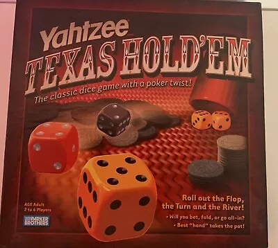 Yahtzee Texas Hold'em Poker Style Dice Game Hasbro 2004 Barely Used • $4.99