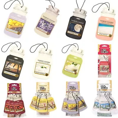 YANKEE CANDLE CAR JAR Air Freshener SINGLE And 3 PACKS BUY ANY 2+ SAVE 20% • £3.85