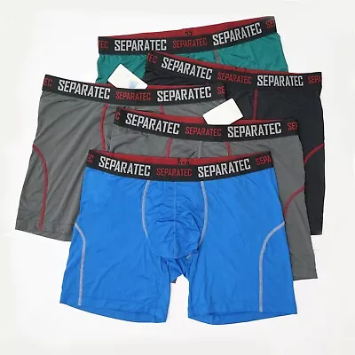 5 Pack Separatec Mens AirMesh DUAL POUCH Feather Light Quick Dry Boxer Brief • $32