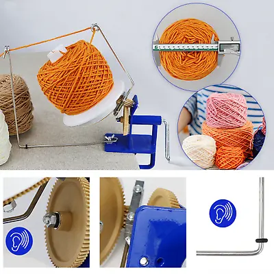 £25.76 • Buy Large Metal Yarn/Wool/String/Fiber Ball Winder Hand Operated Winding Machine