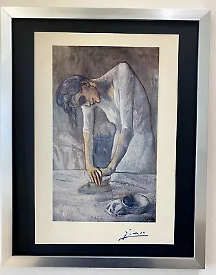 $119 • Buy Pablo Picasso+ Original 1954 + Signed + Hand Tipped Color Plate Woman Ironing +