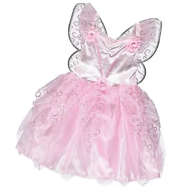 George Baby Girls Toddler Pink Rose Fairy Springtime Pretend Play Costume 1-2... • £11.99