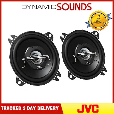 JVC CS-J420X 10cm 4  210W 2-Way Car Stereo Audio Speakers Door Shelf New Pair • £17.95