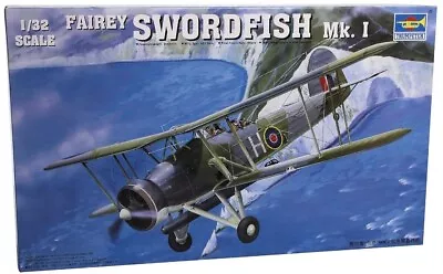 Trumpeter 1/32 Fairey Swordfish MkI Biplane Model Kit 3207 • $72.50