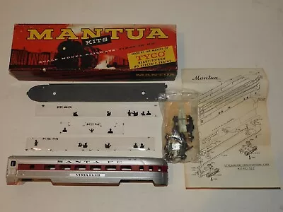 MANTUA HO Scale  522-D KIT SANTA FE STEAMLINED OBSERVATION CAR IN BOX • $34.99