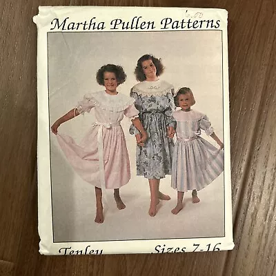 Vintage Martha Pullen Pattern Tenley Dress Sizes 7-16 • $12.99