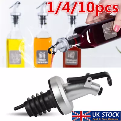 £4.10 • Buy 1/4/10X Bottle Pourer Spout Stopper Dispenser Liquor Flow Wine Olive Oil Set UK