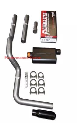 Mandrel Bent Exhaust W/ Flowmaster Super 44 Muffler Fits 88-01 Dodge Ram 5.2 5.9 • $239.95