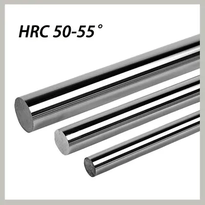 5mm-50mm Linear Optical Axis Steel Bearing Cylinder Rail Drive Shaft HRC 50°-55° • £5.99