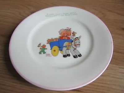 £17.99 • Buy Shelley Mabel Lucie Attwell Vintage Plate 6  Boo Boos Getting A Lift Pink Trim
