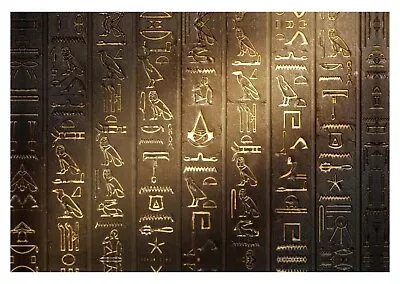 Egyptian Hieroglyphs Ancient History Large Wall Art Framed Canvas Picture 20x30  • £20