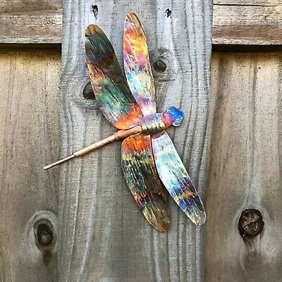 Metal Dragonfly Garden/Home Wall Art Ornament Garden Hanging Decoration Gift • £10.58