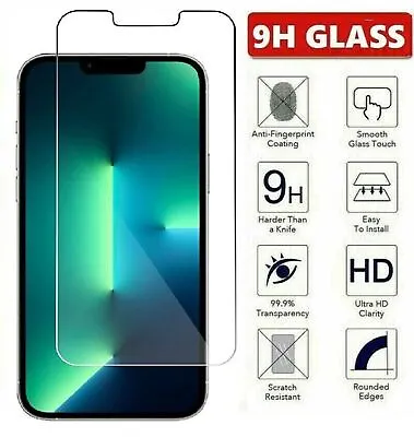 $7.99 • Buy Tempered Glass Screen Protector Fit IPhone 15 14 13 12 11 Pro Xr Xs Max 7 8 Plus