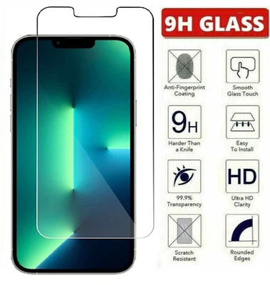 $7.99 • Buy Tempered Glass Screen Protector Fit IPhone 15 14 13 12 11 Pro Xr Xs Max 7 8 Plus