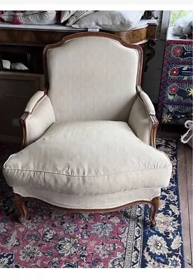 Pair Of Laura Ashley Beaumont Fabric Lounge Armchairs - Provencale French Style • £560