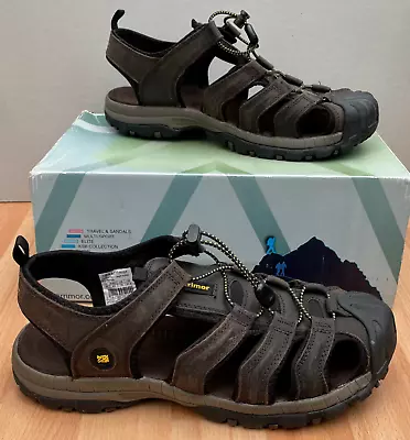 Karrimor Ithaca Crazy Horse Walking Sandal Brown Leather UK9 EU43 • £10